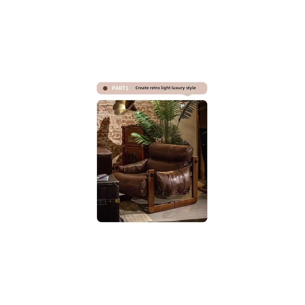 Vintage-Inspired Comfort Recliner with Ergonomic Design (Grey Pale Skin [Walnut Legs])