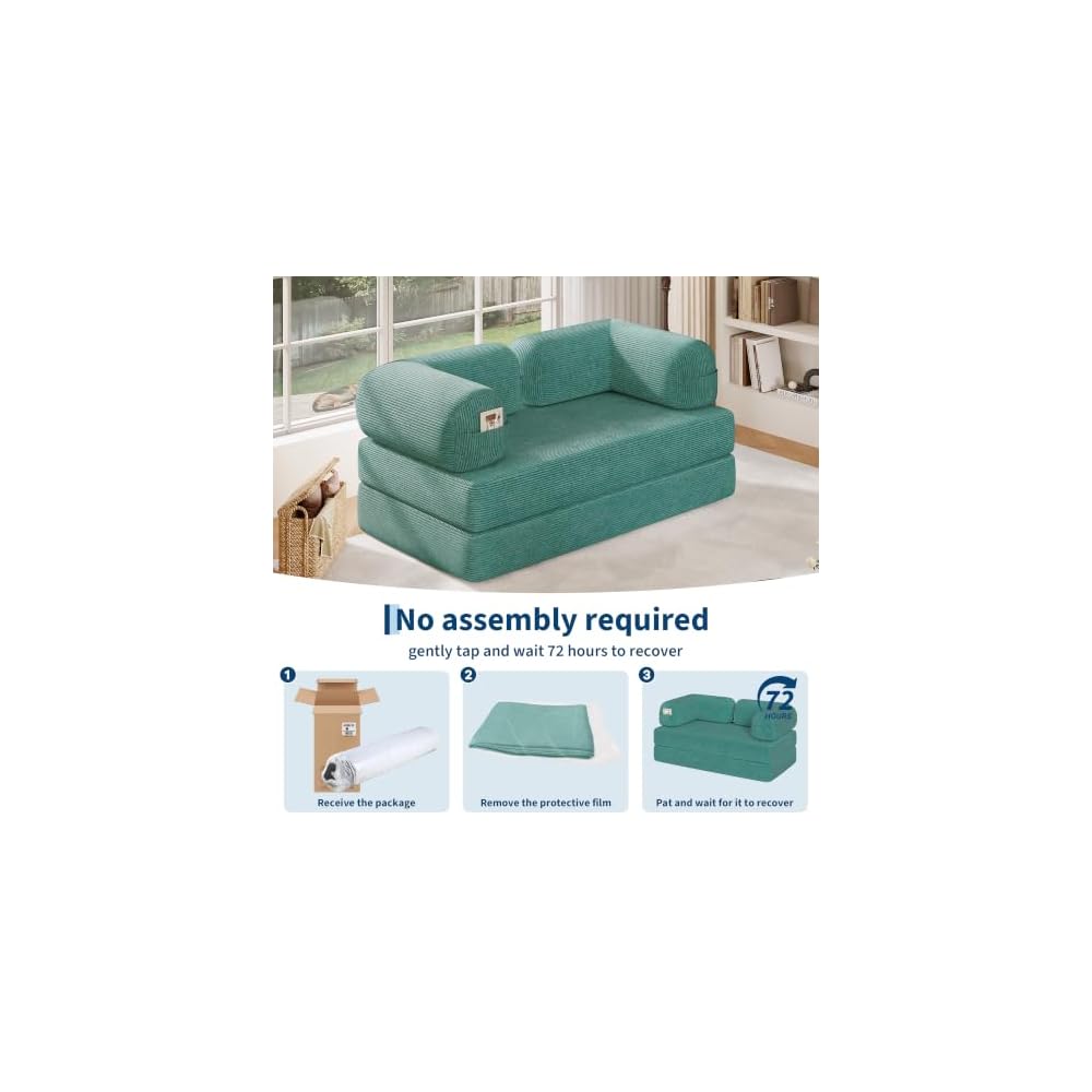 Garvee 4-in-1 Folding Convertible Sofa Bed for Living Room Bedroom