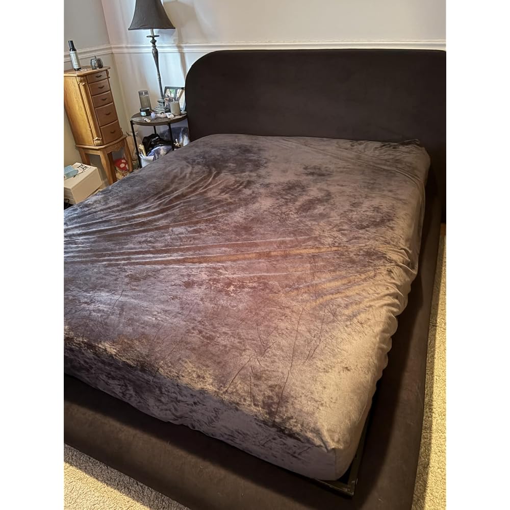 YITAHOME Queen Size Bed Frame, Curved Arched Soft Cloud Bed with Headboard