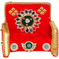 God Aasan Wooden Throne Sofa Chair for Ganpati Ganesha Small Idols-5"X4"