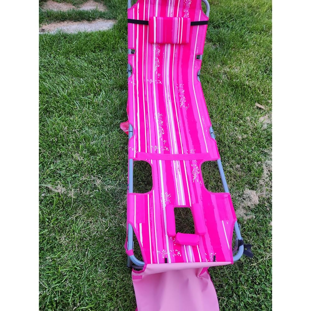 COSTWAY Tanning Chair with Face Hole, Folding Sun Bathing Lounge Chair