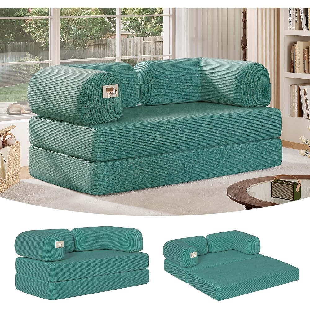 Garvee 4-in-1 Folding Convertible Sofa Bed for Living Room Bedroom